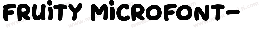 Fruity microfont字体转换